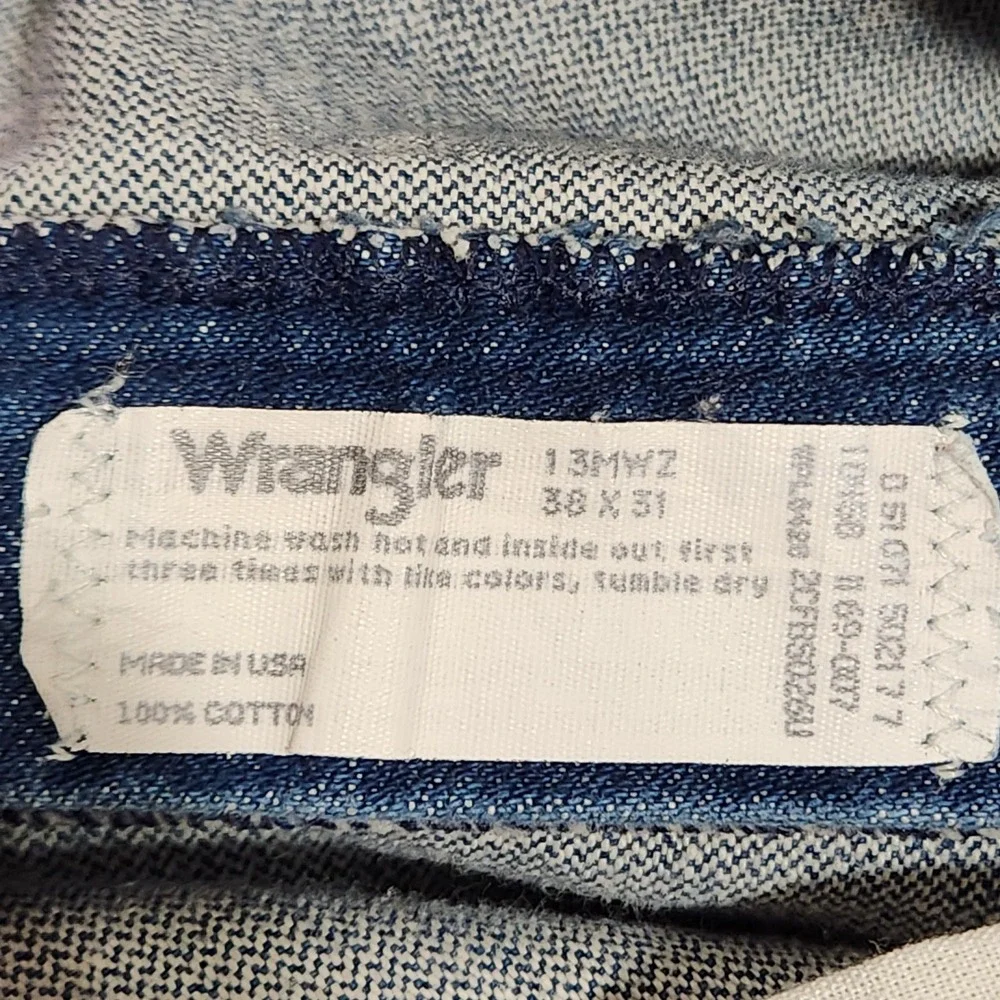 Vintage Wrangler 13MWZ Cowboy Cut Jeans Men's 38x31 USA‎ Made Denim